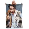 Flannel Throw Blanket Liam Payne Coral Warm Plush Blankets Soft Bedspread for Bed Living Room Home Travel Sofa