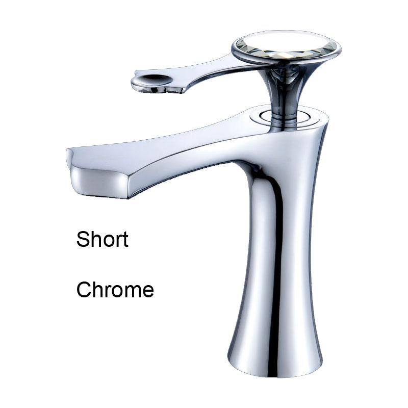 

BAKALA Высококачественный современный золотой ORB хромированный смеситель для раковины в ванной комнате Высокий короткий смеситель для раковины в ванной LT622