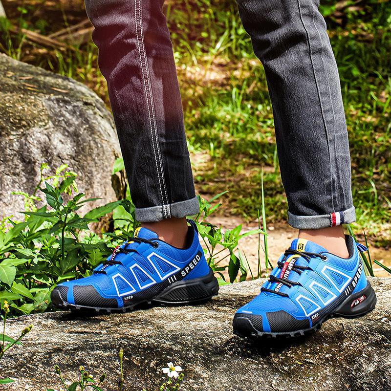 Herren Übergröße 47 Atmungsaktive Rutschfeste Wanderschuhe für Grenzüberschreitende Wanderungen, Radfahren, Reisen, Camping und Offroad-Abenteuer