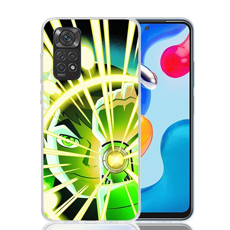 Cartoon Ben 10 Phone Case For Xiaomi Redmi Note 15 14 13 12S 12 Pro Plus 11S 11E 11 11T 10S 10 Art Soft Pattern Cover Redmi Note