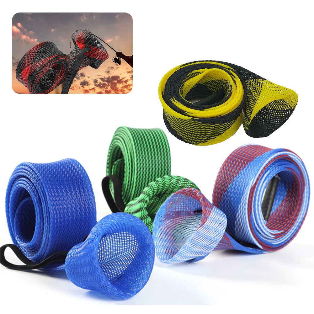 30MM*1.7M Fishing Rod Sock Fishing Rod Sleeve Stretch Fishing Rod Protect Cover for Spinnings Baitcasting Rod Fishing Rod Cover