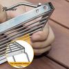 Compact Backpacking Grill Folding Outdoor Camping Stove Portable Heavy Duty Stainless Steel Lightweight Cooking Barbecue Picnic Collapsible