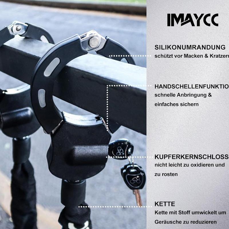 Heavy Duty Security Lock Anti-Theft Handcuff Lock for Scooters Bicycles Prams Scooter E-Scooter Motorcycle Cycling Equipment