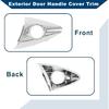 Front Left Exterior Door Handle Cover for Hyundai Elantra 2011-2016, for Hyundai Elantra Coupe 2013-2014 No.826523X010 Lock Bezel Cover Cap Silver