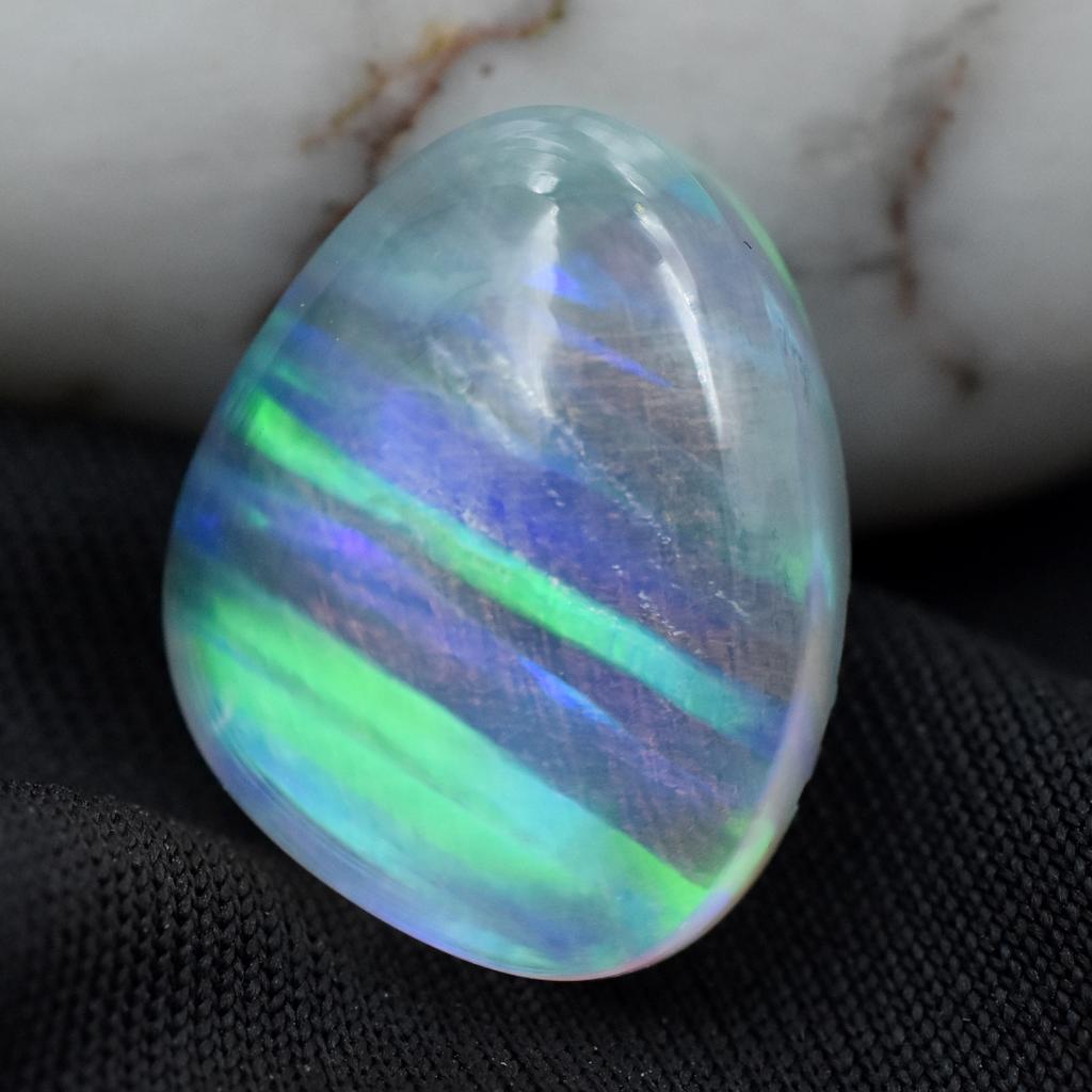 Lab-Created Opal Loose Gemstone 12.95 ct Multi-Color Fancy Shape October Birthday Birthstone