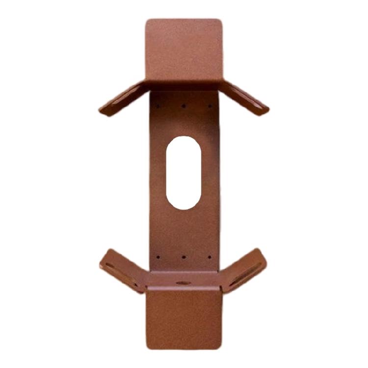 Innovatives Gartenschlauchsystem mit dreiseitiger Halterung und schneller Installation brown