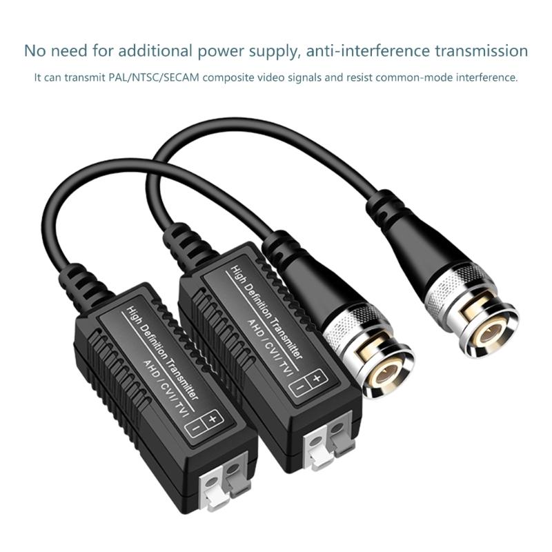 Hochauflösende AHD/CVI/TVI Twisted-Pair Video-Sender BNC CCTV Video Balun für TVI AHD Signal