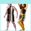 Outfit Cosplay alla Moda Unisex per Adulti in Miscela di Cotone Poliestere di Alta Qualità Perfetto per Feste di Halloween ed Eventi a Tema