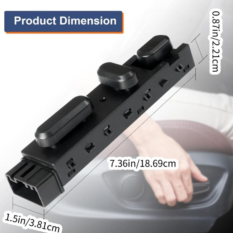 Automotive Seat Adjustment Mechanism Replace 9L3T-14B709-FAW ABS Switches Assembly Direct Replacement Seat Switches for Car 
