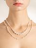 Cerabonito [42.5Cm] One-Touch Magnetic Mix Pearl Necklace
