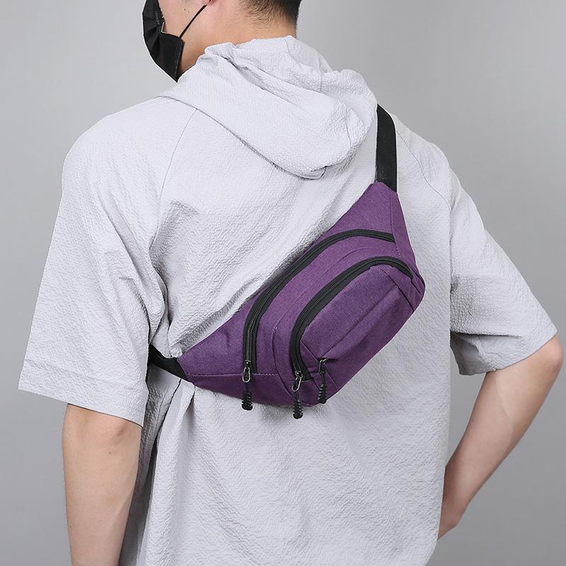 Unisex Waist Fanny Bag Men Breast Package Waterproof Outdoor Sports Bag Pouch Waist Bag Fanny Pouch Crossbody Banana Bag