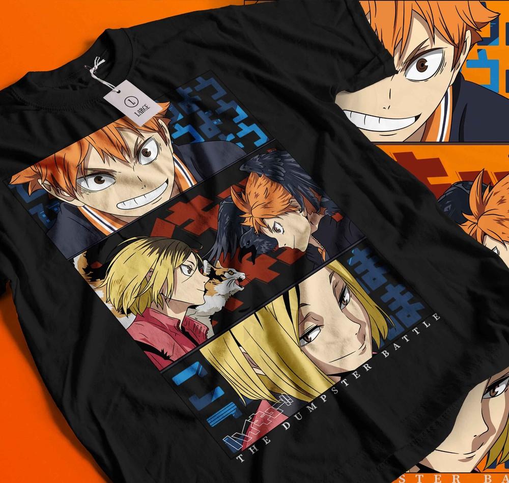 

Haikyuu T-shirt Volleyball Kuroo Tetsurou Kozume Kenma Sport Anime Shirt 452 M