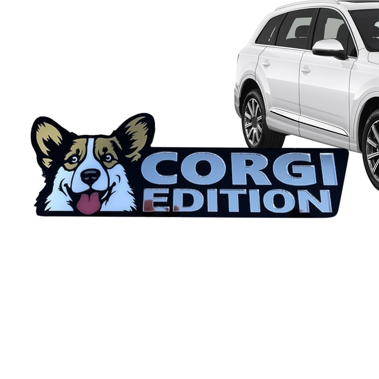 Dog Car Decal, Funny, Dog Car Decal - Car Emblem and Badge, Funny Car See description