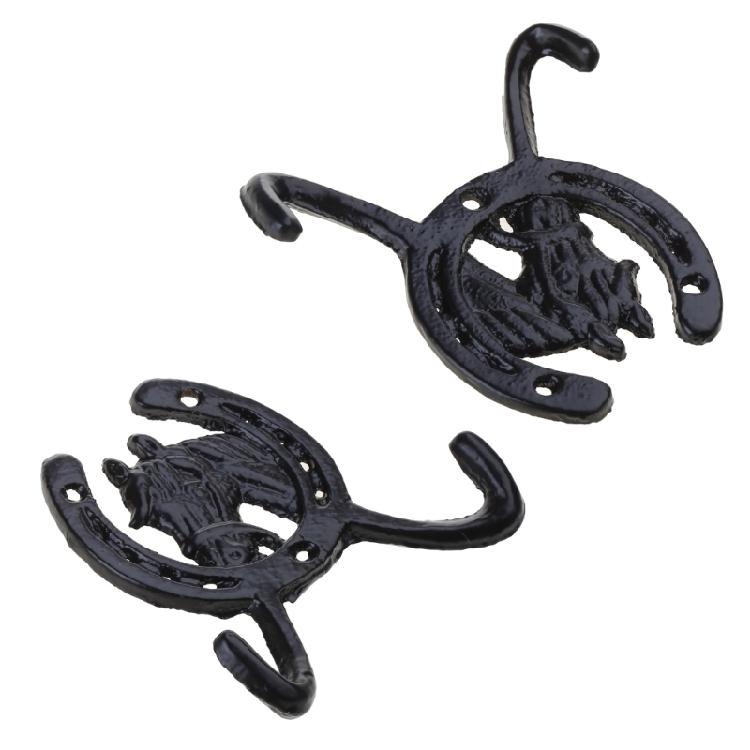 Decorative Iron Horseshoe Wall Hook Clothes Hook Clothes Hanger for Children