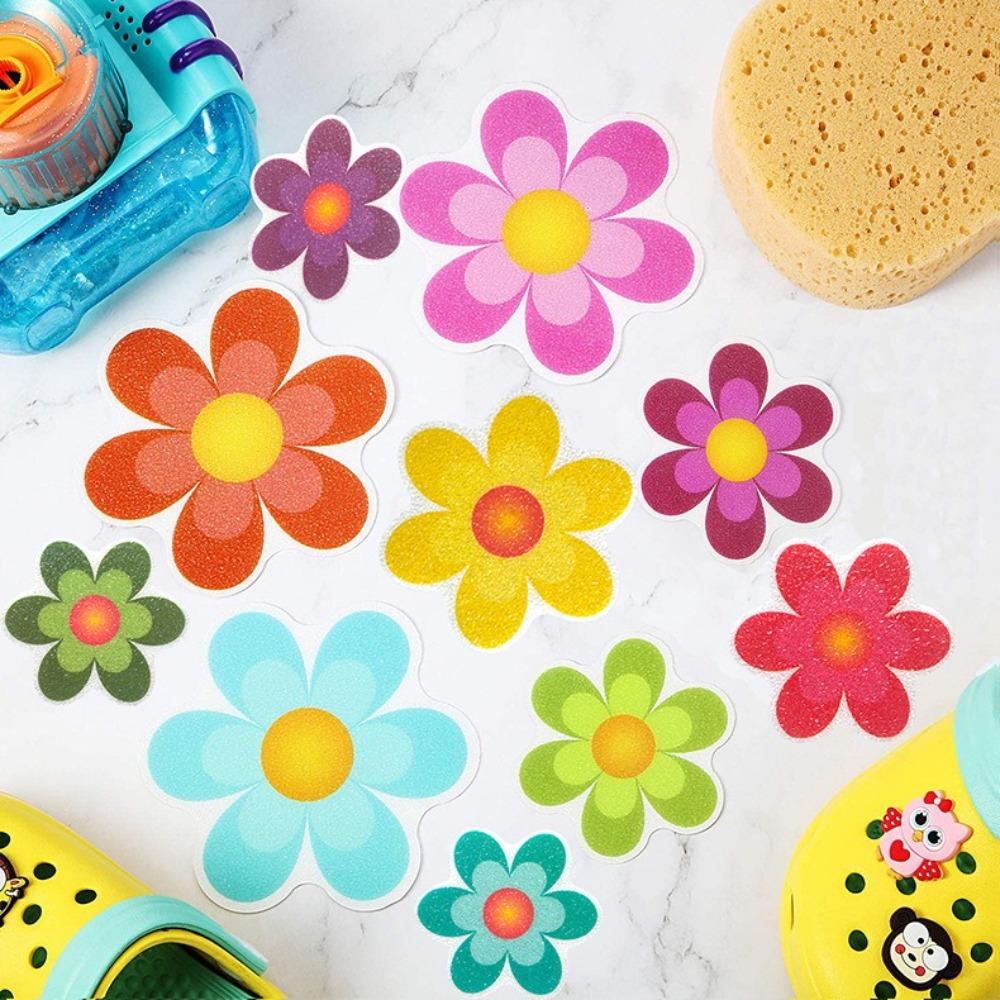 PEVA Bath Tub Slip Stickers Flower Cartoon Non-slip Sticker Waterproof and Non-slip Paster  Pool