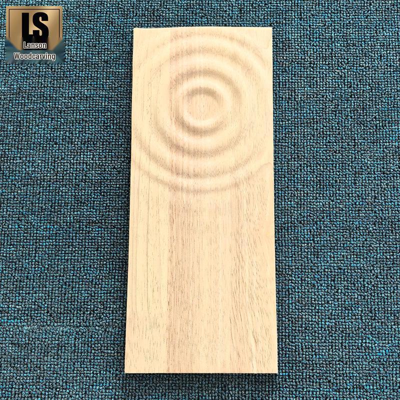 Dongyang Wood Carving Solid Wood Inkstone Drawing Board - Round/Square Decorative Sticker.