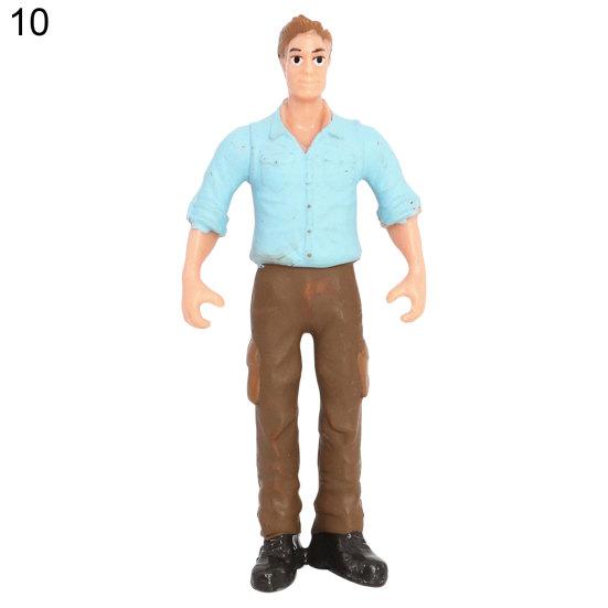 Worker Farmer Action Figure PVC Model Simulation Figurine Mold Decor Toys Gift