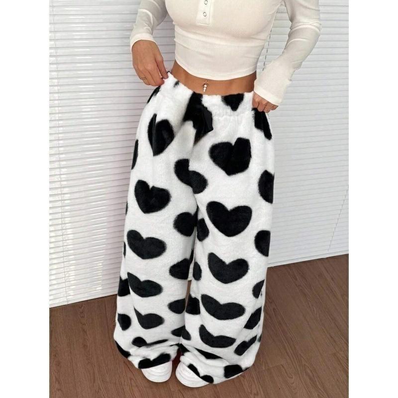 Leopardenmuster Weite Leggings - Europäischer und Amerikanischer Stil