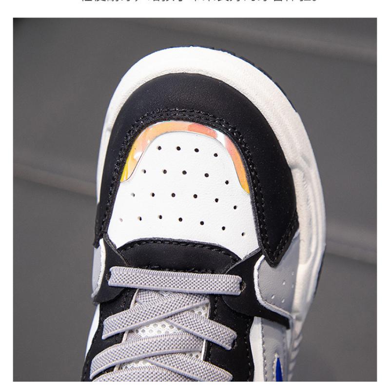 Nye barnemotesneakers med høy ankel for gutter og jenter med høykvalitets utendørssportssko