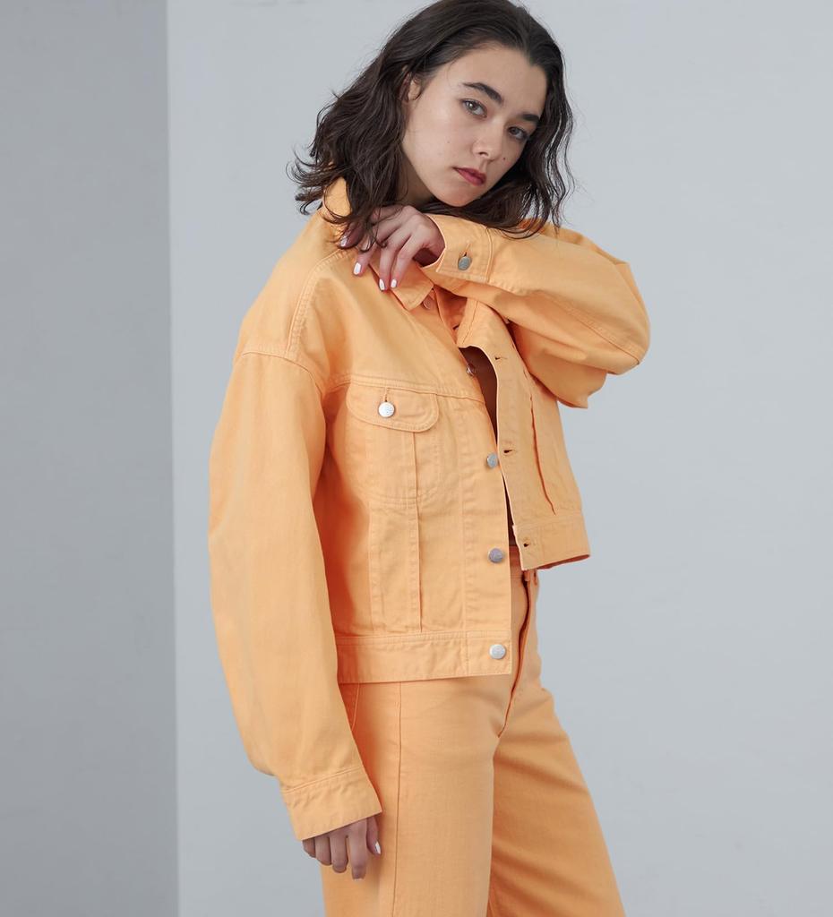Lee STANDARD WARDROBE Denim Size M Jacket, Spring/Summer, Women's, Orange,
