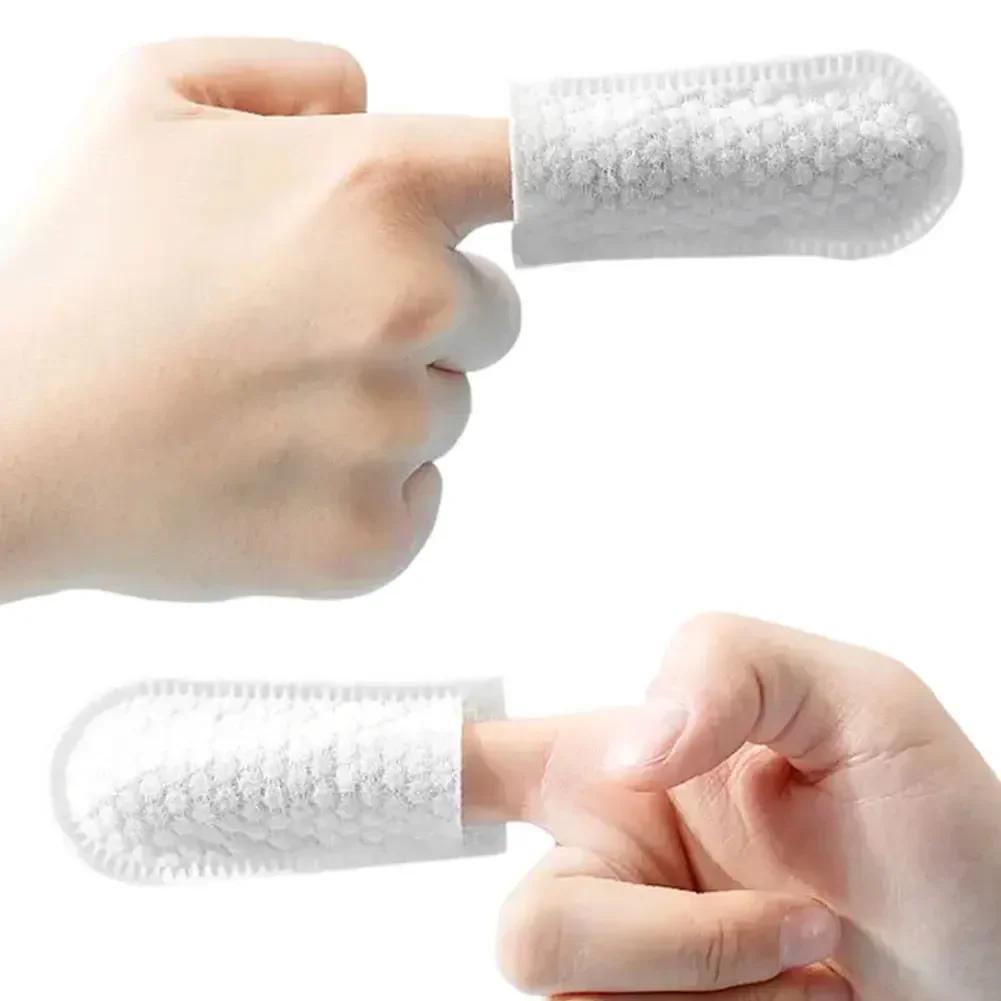 Universal Dogs Cats Disposable Finger Covers Fresh Breath Essential 50Pcs Pet Cleaning Finger Covers Tartar Removal Ear Cleaning