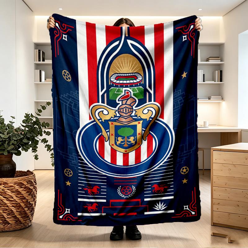 Club Deportivo Guadalajara Print Blanket - Soft & Comfortable, for Bedroom, Travel, Sofa, Home Decoration - Birthday Christmas Gift for Friend