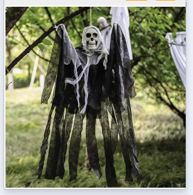1-3PCS Halloween Hanging Ghost Decorations Skull Scary Gauze Fabric for Haunted House Porch Scary Props Terror Hanging Ornaments