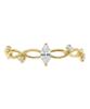 Alleun Silver 925 Layered Cubic Twist Bold Ring
