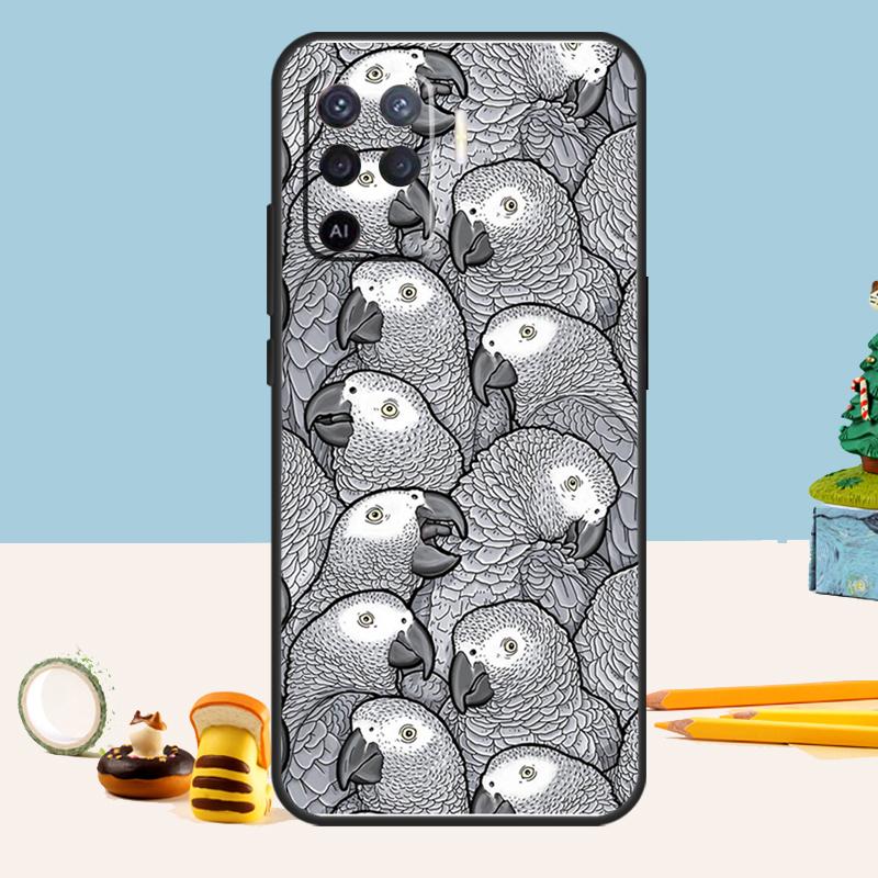 Colorful Parrots Case For Oppo A98 A78 A58 A18 A38 A74 A94 A54 A15 A17 A57 A6 A5 Pro A16 A76 A96 A40 A60 A80