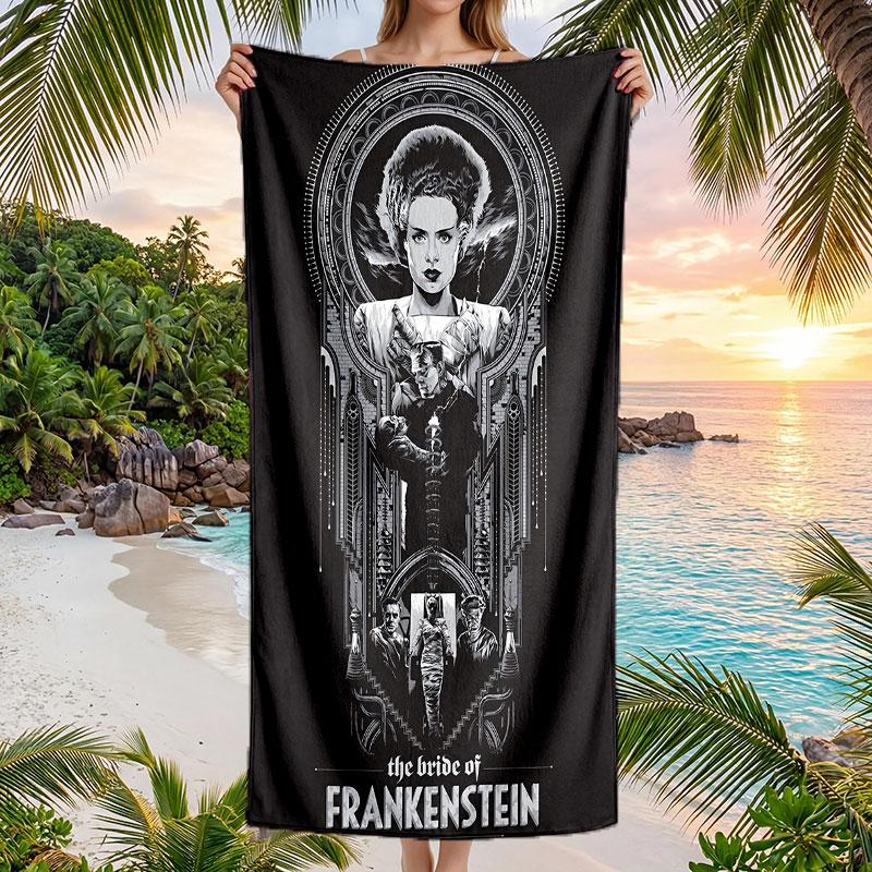 Large Beach Towel Quick Dry Absorbent Towel For Beach IndoorBride of Frankenstein
