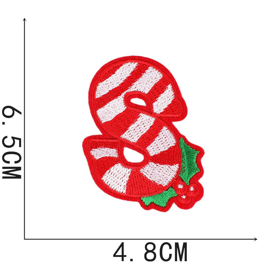 New Christmas Letter Embroidery Cloth Sticker Christmas Tree Towel Embroidery Patch Sticker Snowman Snowflake Computer Embroidery Chapter Boy
