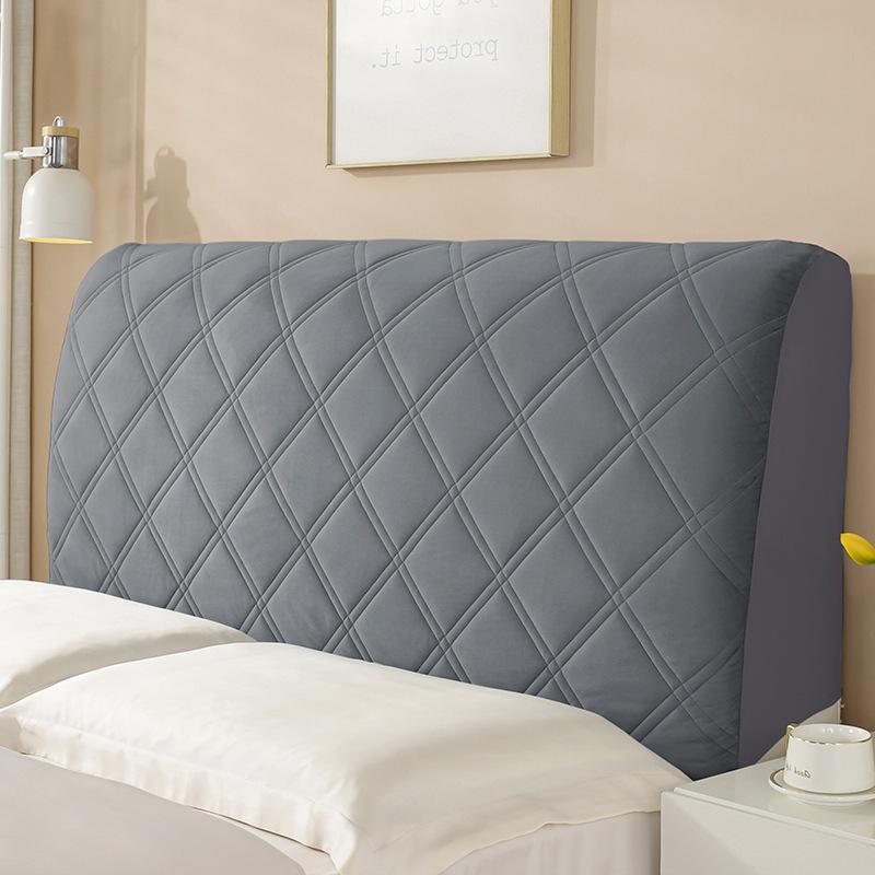Full Surround Bedside Protective Cover Wooden Bed Backrest Soft Cotton Clip All Season Universal Dust Cover Thickened High-end Concealing Artifact