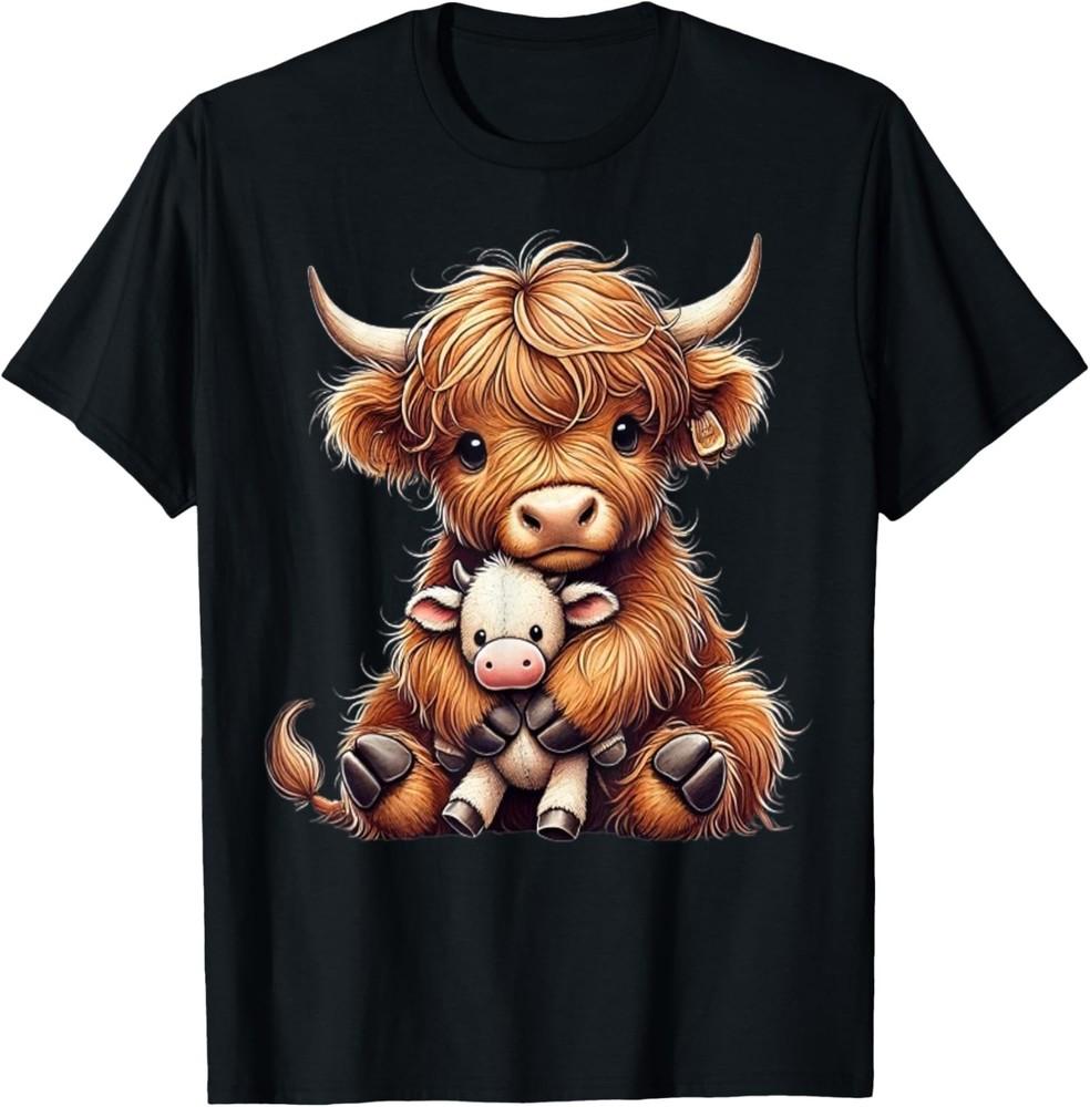 

Highland cow design for farmers and highland cow Gift Unisex T-Shirt L