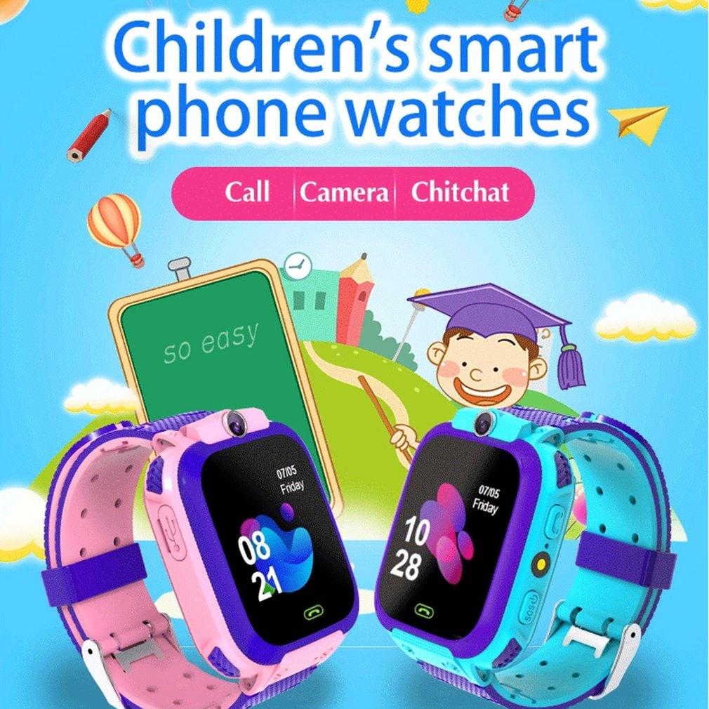 Hot Q12 Smart Watch With Sim Card SOS Phone Watch Children's Smartwatch Photo Waterproof Kids Gift For IOS Android Dropshipping