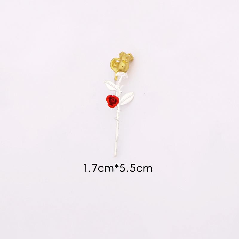 High-End Retro Rose Brooch: Exquisite 3D Cute Pin for Clothes and Bags