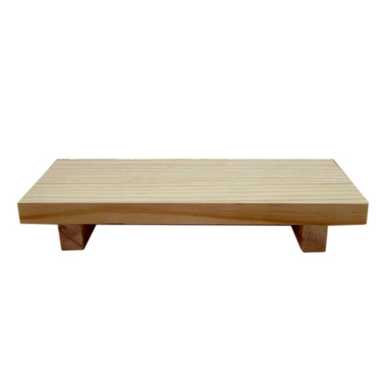 §Bandeja de Madera Soporte de Pedestal de Madera Tocador Jabón de Manos Vela Aromática Soporte de Almacenamiento Bandeja Soporte para Condimentos de Cocina Decoración del Hogar