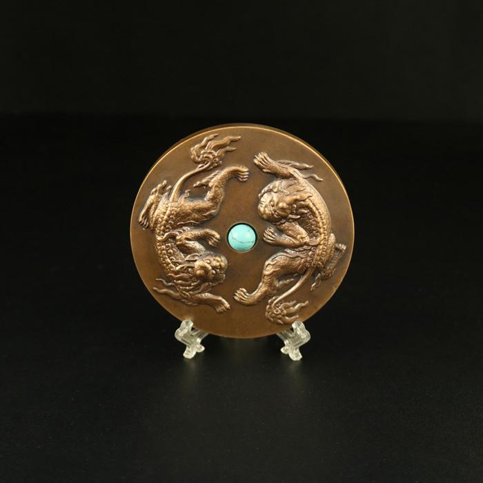 Exquisite Vintage Pure Copper Bronze Commemorative Medallion