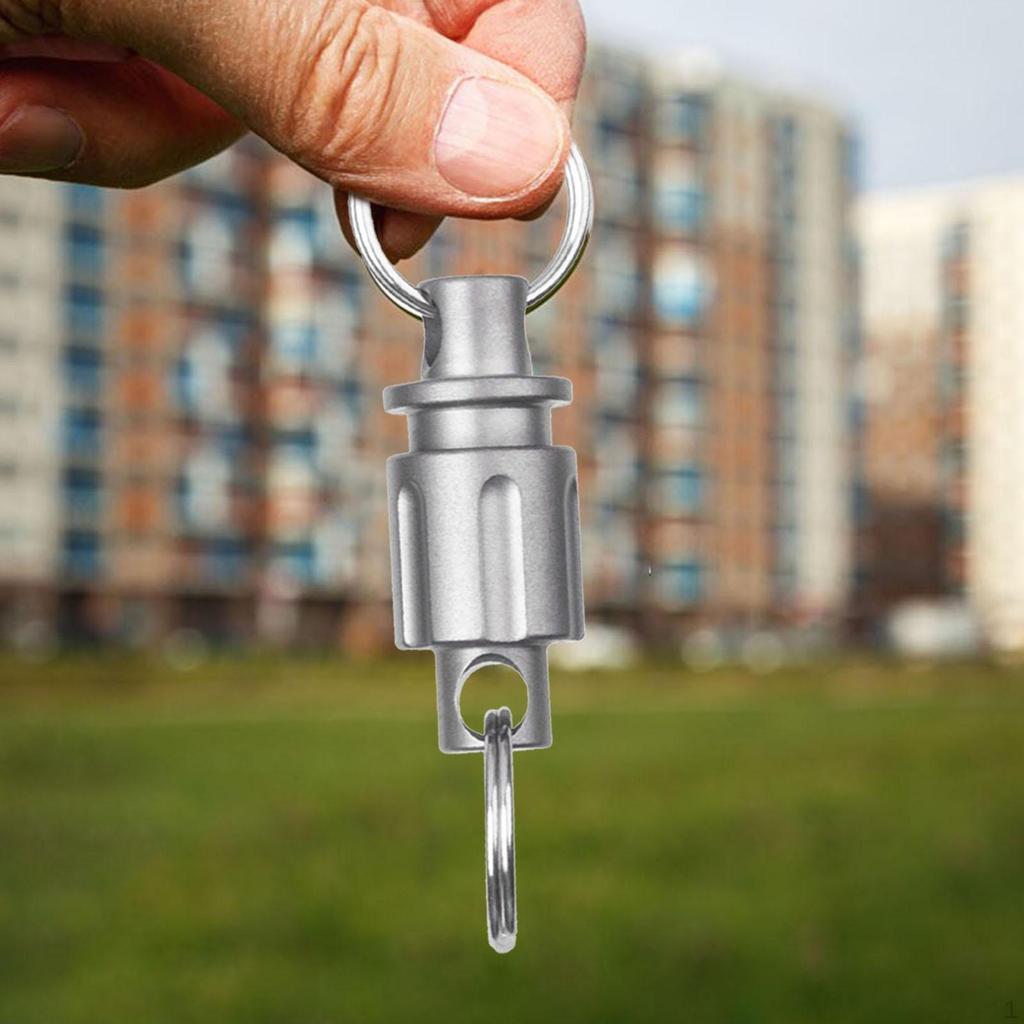 Titanium Quick Release Keychain Car Key Holder with Rings Detachable for Picnic