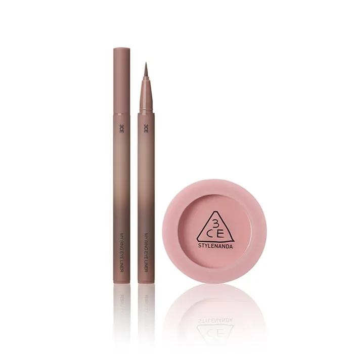 [zestaw 2-częściowy] My Ring Eyeliner + Róż do twarzy (Darmowe różowe lusterko My Ring + różowy pędzel wielofunkcyjny)