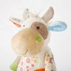 Doudou - sigikid - 42839 - vache assise - mélange de matériaux colorés - lavable à 30°c
