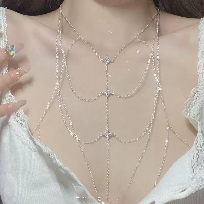 Titanium Steel Non-fading Small Waist Necklace Women's Summer Niche Design Accessories Collarbone Chain Pendant