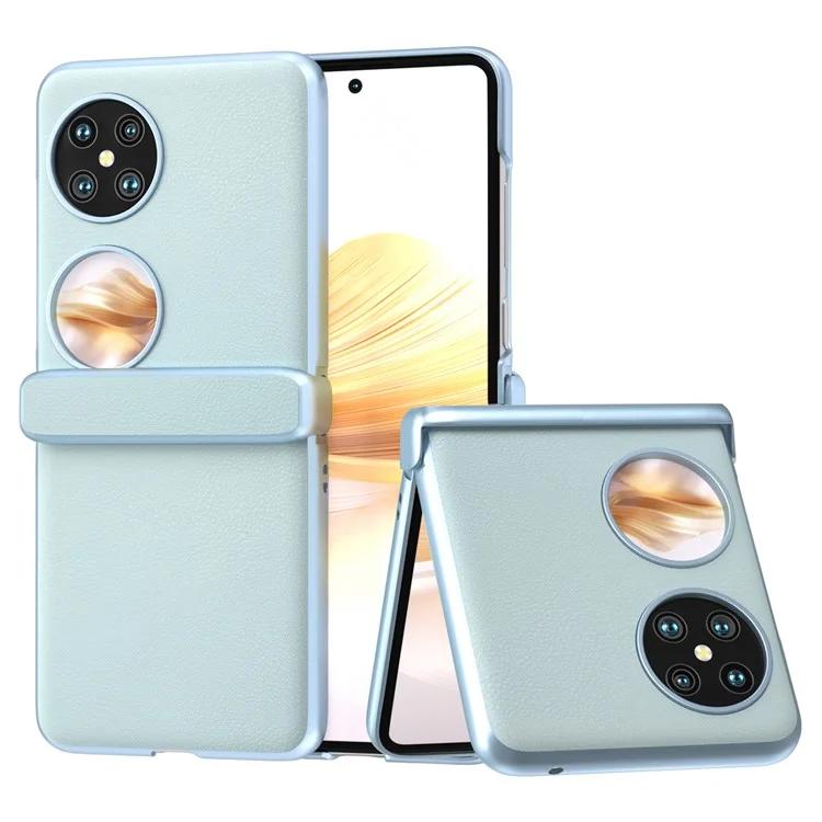 

Для Huawei Pocket 2 защитный чехол с шарниром из кожи + противоударный чехол для телефона из ПК