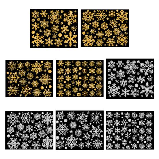 Window Clings Stickers Fashion Eye-catching PVC Window Clings Stickers Static Window Stickers Holiday Season Christmas Decorations