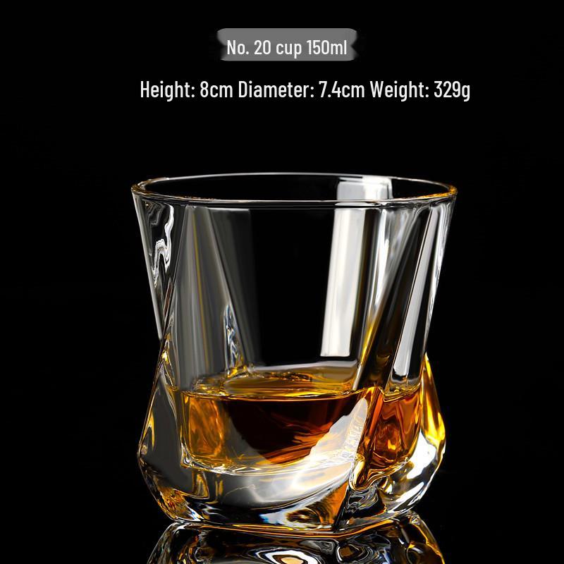 Octagonal KTV Beer Mug - Thickened Creative Crystal Whiskey Glass for Spirits