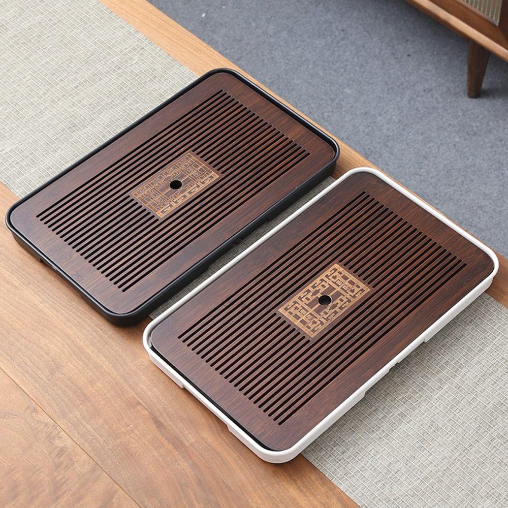 Bamboo Kungfu Tea Table with Water Storage Tea Serving Tray New Tea Set  Party