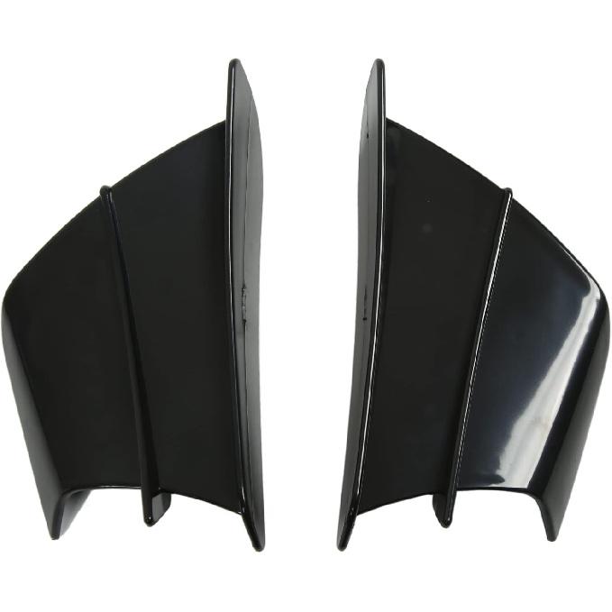 Motorcycle Side Winglet,Motorcycle Side Spoiler Front Fairing Aerodynamic Winglets for 250 Z900 Z1000 (Glossy Black)