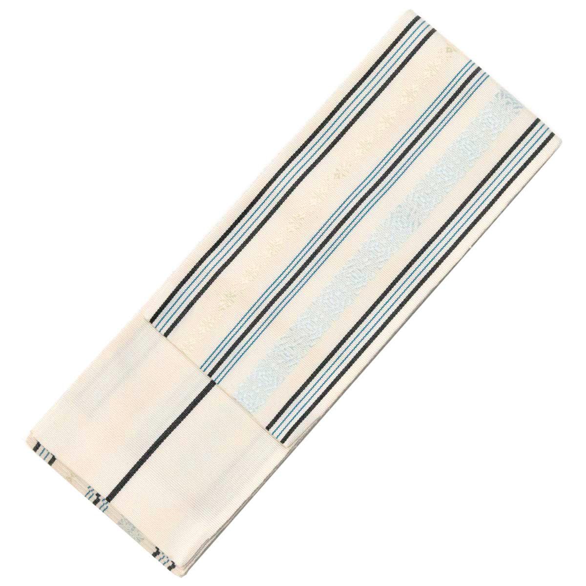 

Сделано из чистого шелка Квадратный Аутентичный Галстук-узел Чикузен Кендзё Инструкции в комплекте [KYOETSU] Япония, Оби, Хаката-ори, Узор, В форме ракушки (10. белый)