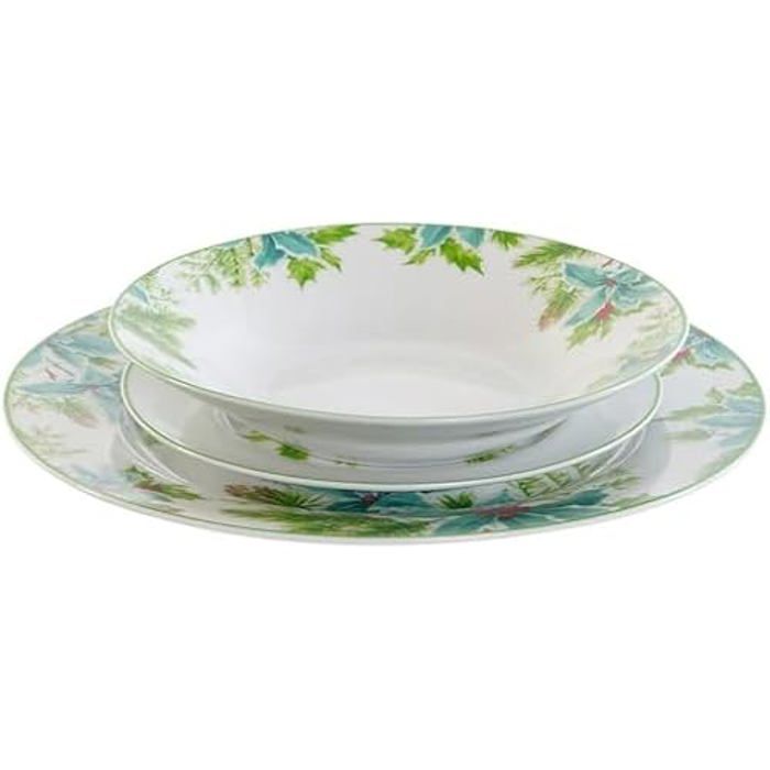 Vaisselle - DKD HOME DECOR - Standard - 18 pièces - Fleurs - Porcelaine, Céramique, Grès