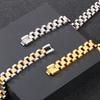 60CM 10MM Uhrenarmband Kette Stil Halskette Für Männer Frauen Gold Farbe Edelstahl Halsreif Halsketten Schmuck Zubehör