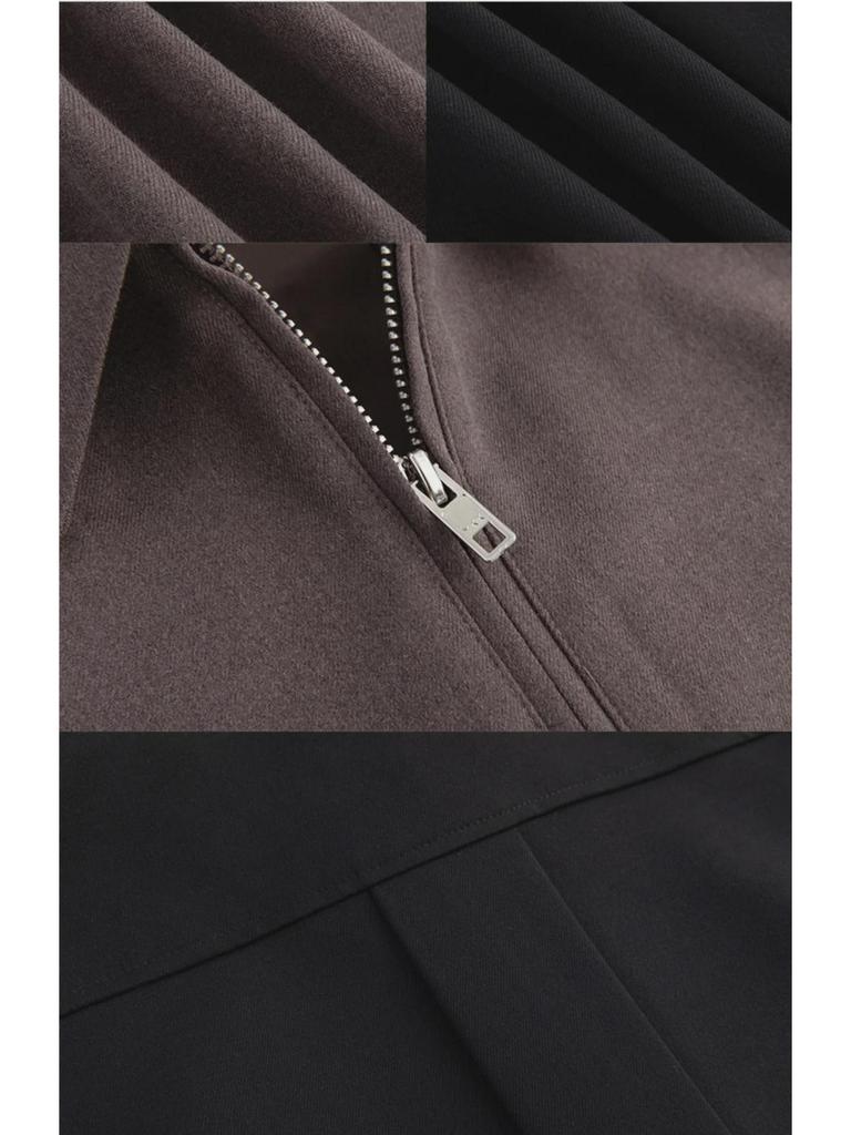 Korean-Style Men's Autumn/Winter Casual Loose Short Coat with Wide Lapel